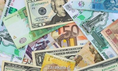 نرخ رسمی یورو و پوند كم شد