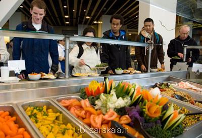 غذاخوری های دانشگاه های آمریكا چه امكاناتی دارند؟ بعلاوه تصاویر